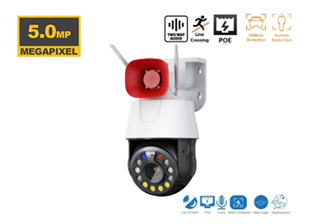 5MP Speed Dome WiFi PTZ 33x Zoom Camera Built in Laser LED Human Tracking & Detection